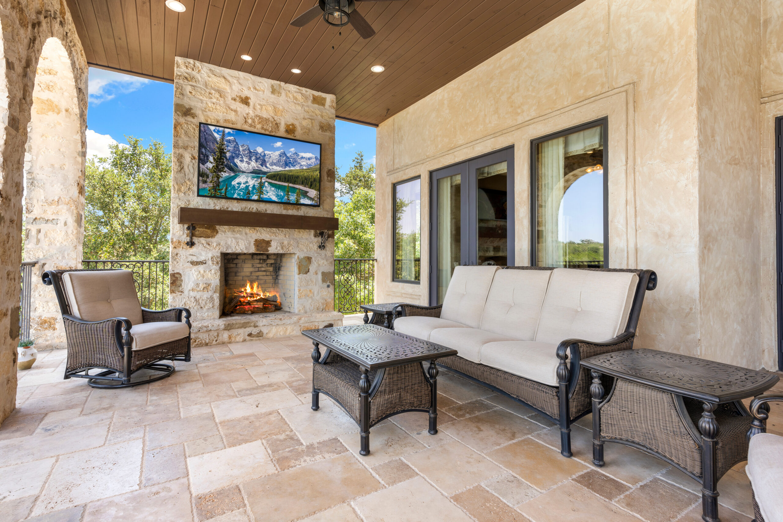 Elegant outdoor living space featuring comfortable seating and stunning views Maximize Kitchen Storage