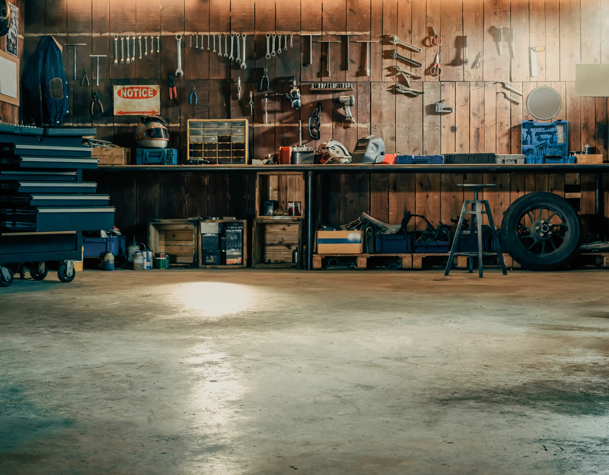 Custom garage interior